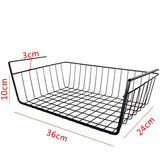 Home Storage Basket Kitchen Multifunctional Storage Rack Under Cabinet Storage Shelf Basket Wire Rack Organizer Storage