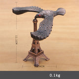 Creative metal balance eagle model landmark building decoration wrought ironl tower toy gift crafts