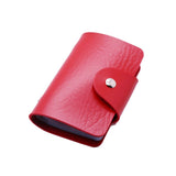 New PU Leather Function 24 Bits Card Case Business Card Holder Men Women Credit Passport Card Bag ID Passport Card Wallet