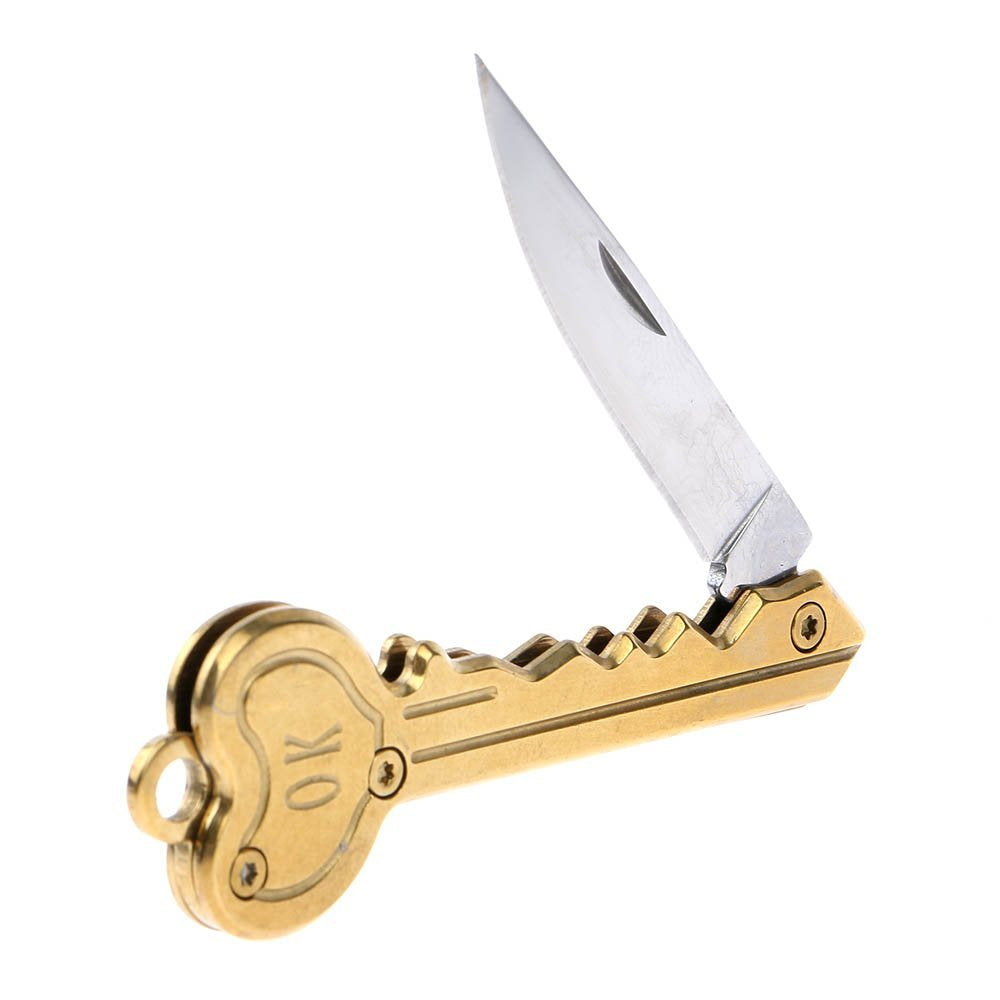 Mini Key Knife Letter Camp Outdoor Keyring Ring Keychain Fold Open Opener Pocket Package Survive gadget Multi Tool Blade Box kit