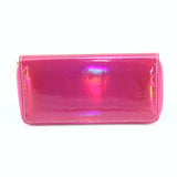 New Fashion Laser Zipper Long Wallet Women Leather Money Pouch Coin Phone Card Passport Holder Clutch Wallets Female Purses
