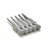 5Pcs/Set Anti Slip Magnetic Triangle Head Screwdriver Bit 1/4" S2 Steel Hex Shank Electric Power Tool Accessories 50mm