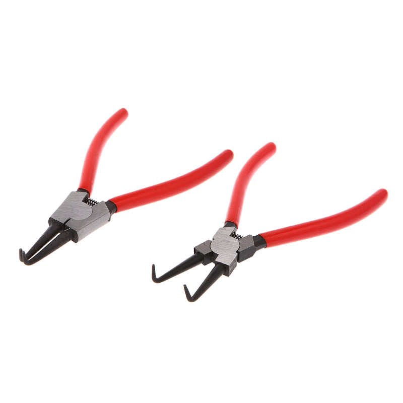 7 Inch Internal External Curved Straight Pliers Retaining Clips Snap Ring Tip Circlip Pliers For Useful Hand Tool