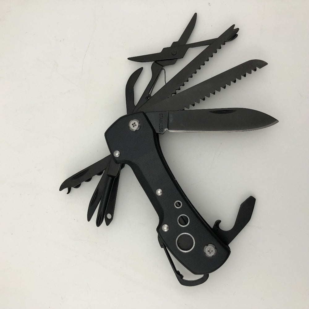 Titanium Black Multifunctional Swiss Knife Multi Purpose Army Folding Pocket Knife Outdoor Camping Survival EDC Tool