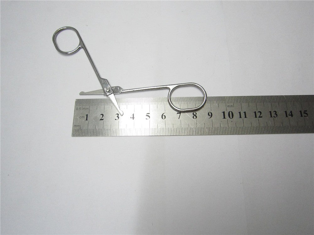 Stainless Steel Beauty Mini Small Bend blade Eyebrow Eyelash scissor Trimmer Makeup Cosmetic Tool shear trim manicure