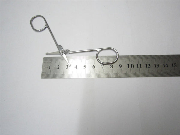 Stainless Steel Beauty Mini Small Bend blade Eyebrow Eyelash scissor Trimmer Makeup Cosmetic Tool shear trim manicure