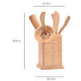 6 Pcs/set Handmade Kung Fu Tea Sets Vintage Puer Knife Spoon Tea Tools Set Tea Ceremony Utensils Chinese Bamboo Clip Strainer