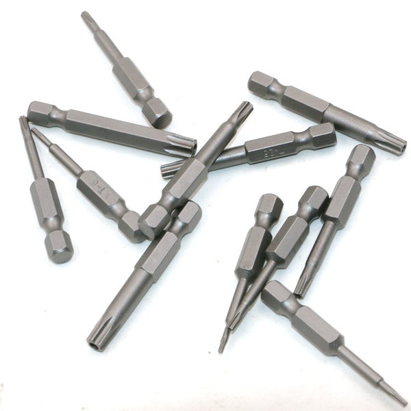 11pcs 12pcs Security Bit Set Tamper Proof Screwdriver Drill Bit Screw Driver Bits Torx Flat Head 1/4"  Hex Driver Bits
