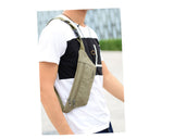 Vintage Men Casual Durable Fanny Waist Pack Male Waist Bags Belt Canvas New Hip Bum Military Bag Pouch Three Zipper Pocket