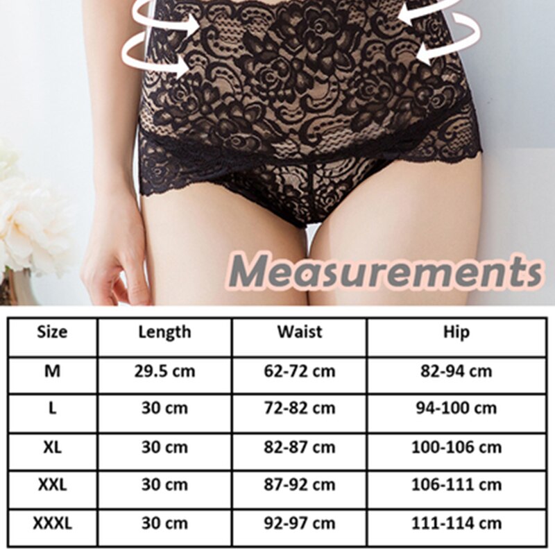 Seamless Lace Panties Hip Lifting High Waist Knickers Lace Panties Weight Loss Slimming Products Secondary image