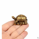 The copper tortoise turtle longevity Home Furnishing Figurine rich crafts decoration Symbolize wealth Animal figurine statue