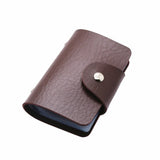 New PU Leather Function 24 Bits Card Case Business Card Holder Men Women Credit Passport Card Bag ID Passport Card Wallet