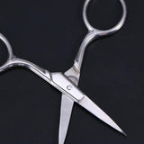 Stainless Steel Nose Hair Scissors Beard Eyebrow Facial Hairs False Eyelashes Trimmer Scissors with Sharp Edge Blades