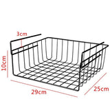 Home Storage Basket Kitchen Multifunctional Storage Rack Under Cabinet Storage Shelf Basket Wire Rack Organizer Storage