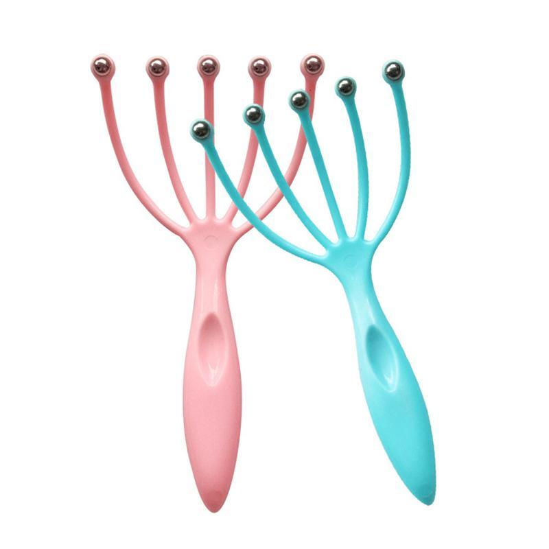 Five Finger Relax Massager Head Hair Held SPA Scalp Neck Stress Release Head Physician Steel Ball Massage Relaxation 1Pc Secondary image