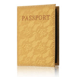 Luxury Elegant Women Passport Cover Pink World Universal Travel Passport ticket holder Cover on the Passport Case passport pouch