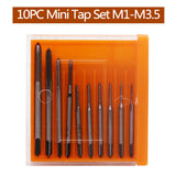 M1 M1.2 M1.4 M1.6 M1.7 M1.8 M2 M 2.5 M 3 M3.5 10pcs/set Hand Tap Thread Wire Tapping/Threading/Taps/Attack Hand Tools