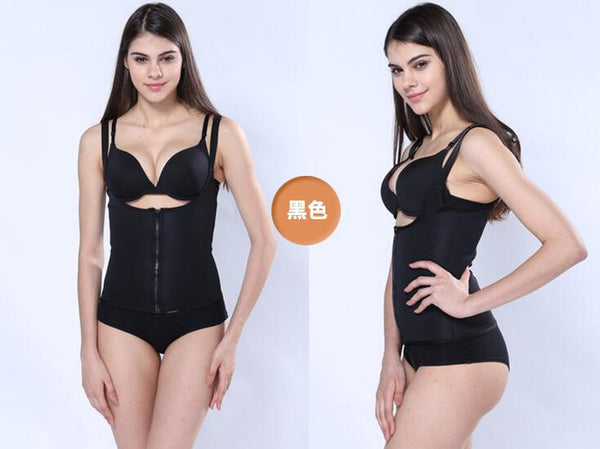 Shoulder Strap Waist Trainer Slimming Belt Vest Corset Women Zipper Hook Body Shaper Waist Cincher Slimming Weight Loss