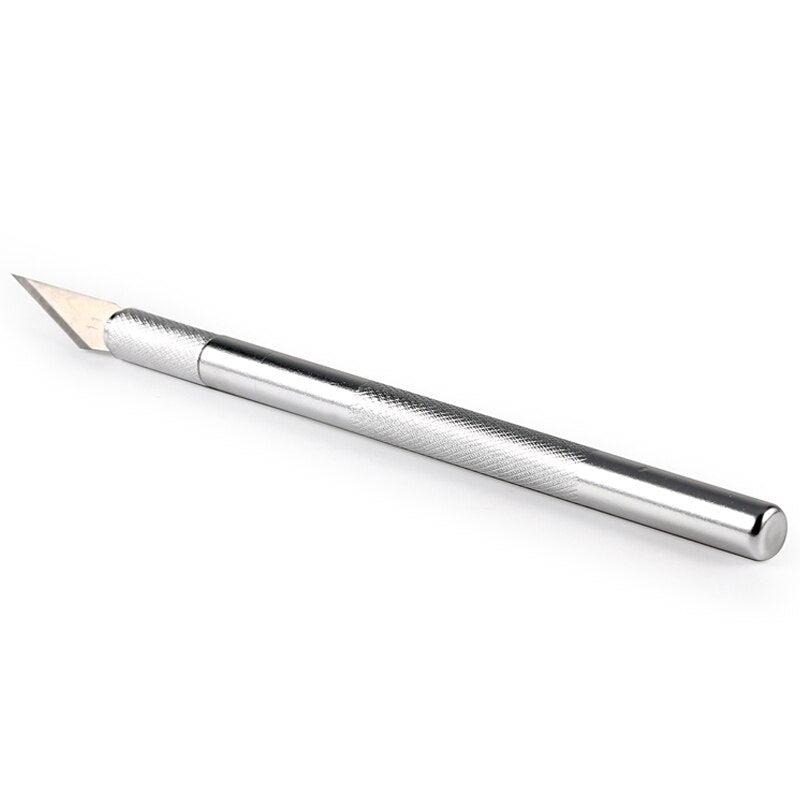 Metal Handle Scalpel 9 Blades Knife Wood Paper Cutter Craft Pen Knives Engraving Knife DIY Repair Hand Tools