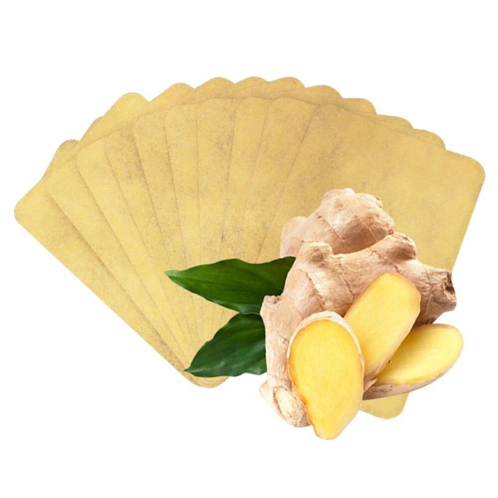 10pcs/lot  Health Care Ginger Patch Natural Herbs Chinese Medical Pain Patch Knee/Neck/Back Plaster Pain Relief Sticker Secondary image