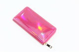 New Fashion Laser Zipper Long Wallet Women Leather Money Pouch Coin Phone Card Passport Holder Clutch Wallets Female Purses
