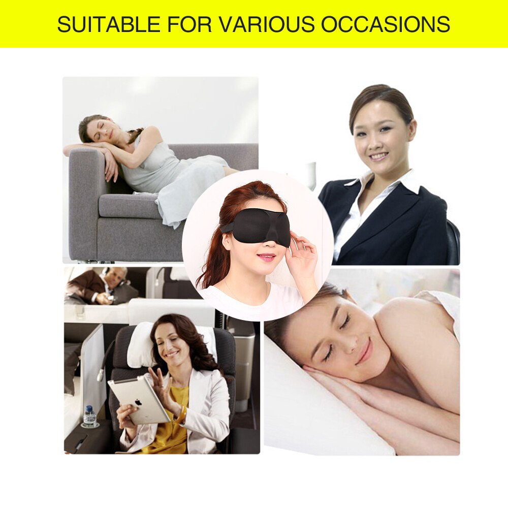3d eyeshade Sleep Masks Relaxing Sleeping Eye Mask Eyeshade Cover Shade Soft Portable Blindfold Travel Eye patch 1Pcs