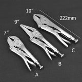 Carbon Steel Welding  Plier Tool Adjustable Jaw Pliers C Clamp Locking Mole Vice Grips Forceps Woodworking Clips Hand Tool