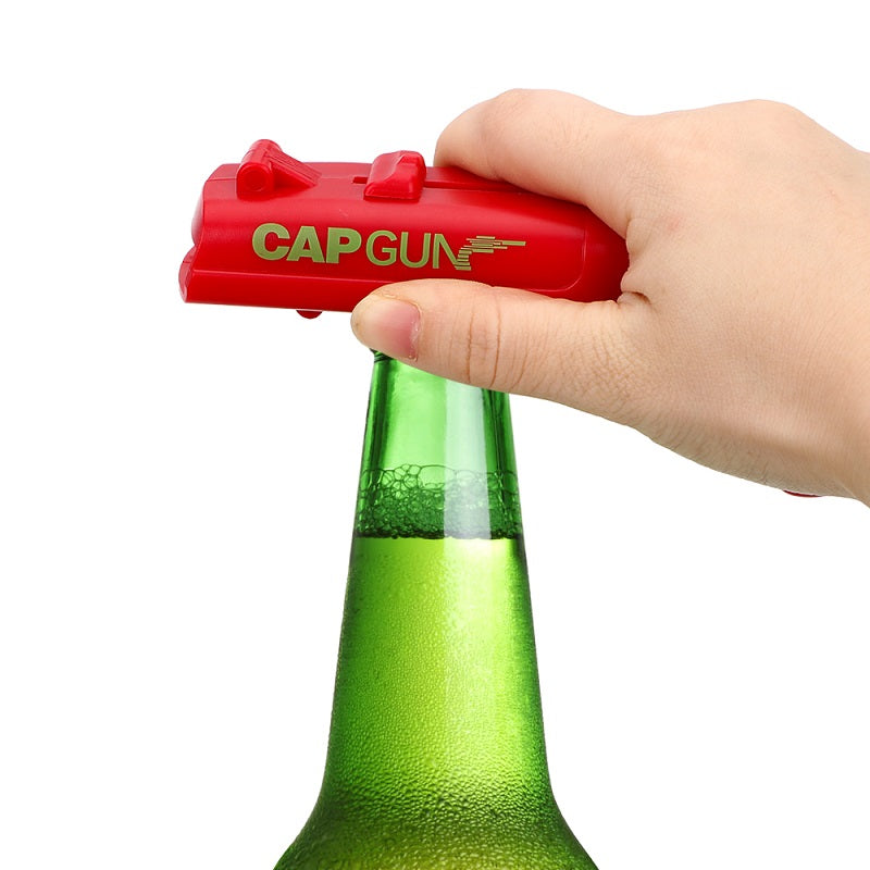 Launch Opener Spring Cap Catapult Launcher Gun shape Bar Tool Drink Opening Shooter Beer Bottle Opener Creative abridor de vinho Secondary image