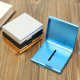 20 Sticks Fashion Double Layer Tobacco Smoking Pipe Creative Personality Cigaret Case Metal Cigarette Box Gifts Cigarette Holder