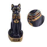 Egyptian Cat Figurine Statue Decoration Vintage Cat Goddess Bastet Statue Home Garden