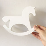 Nordic Style Nursery Decor Wooden Horse Figurine Kids Children's Room Decoration Scandinavian Nordic Style For Kids Room