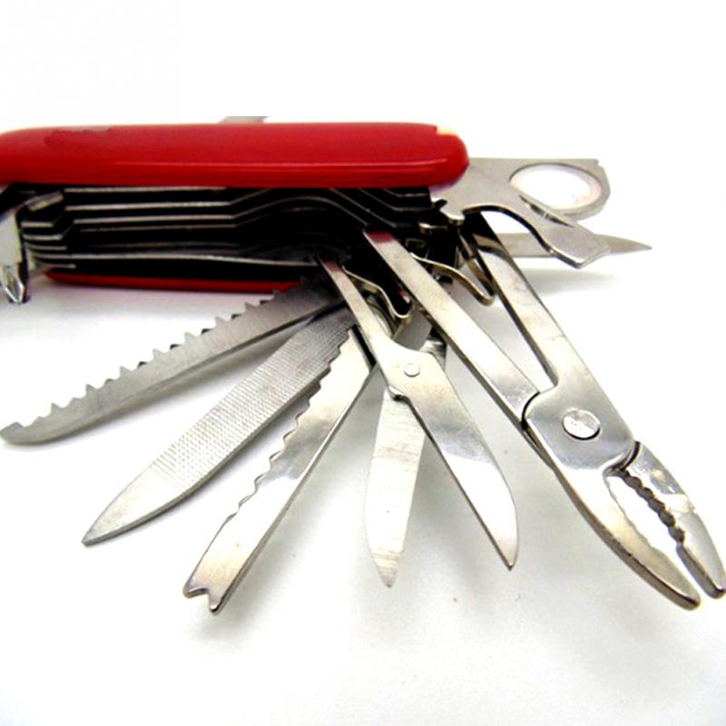 Multi-Functional Swiss 91mm Folding Knife Stainless Steel Multi Tool Army Knives Pocket Hunting Outdoor Camping Survival Knife