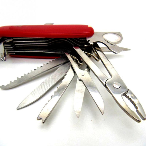 Multi-Functional Swiss 91mm Folding Knife Stainless Steel Multi Tool Army Knives Pocket Hunting Outdoor Camping Survival Knife