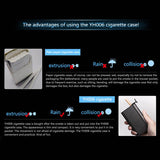 Portable Automatic Cigarette Case Aluminium Alloy Gadgets For Men USB Lighters Electric Lighter Ejection Holder Cadeau Homme