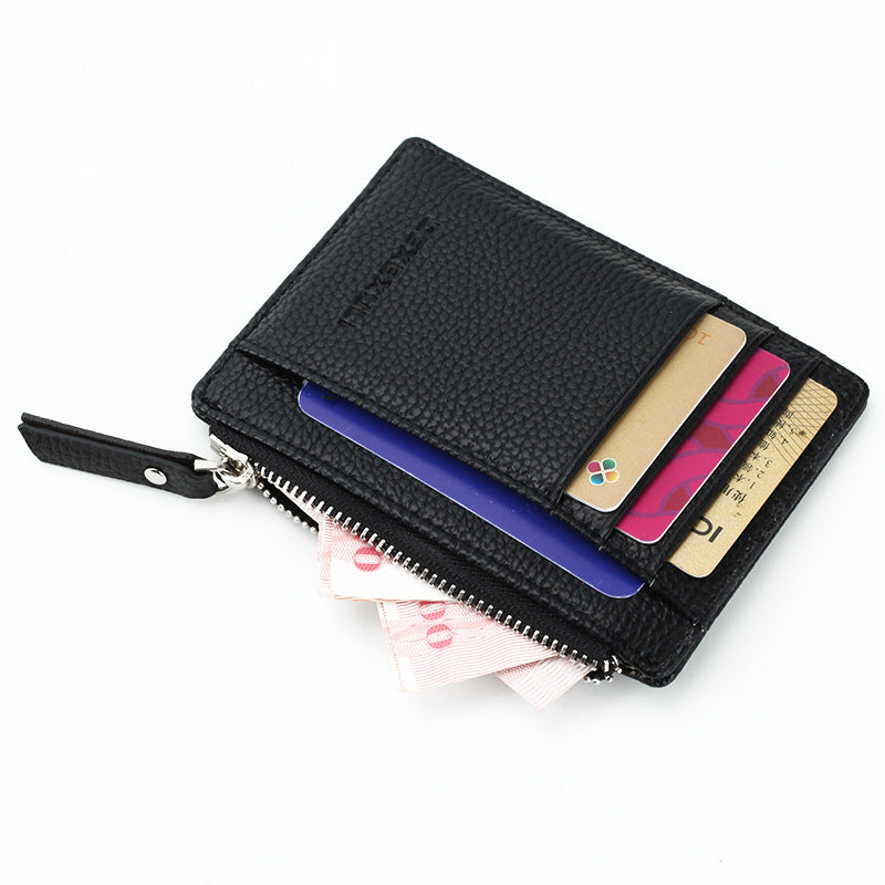 Buy Ozu® Stylish & Compact Design Card Holder for Coin, Money, Credit Card,  Debit Card, ID Card Case Multi Card Slots Strong Zipper Wallet for Unisex  (Cream Square Pattern Golden Zip) at