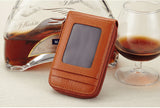 Men Genuine Leather Wallet Credit Card Holder Rfid Blocking Zipper Pocket New Carteira Business Card Holder Tarjetero Clutch Bag