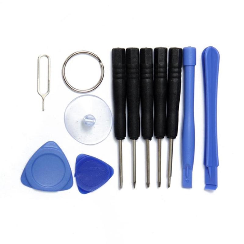 Professional 11 in 1 Cell Phones Opening Pry Repair Tool Kits Smartphone Screwdrivers Tool Set For iPhone Samsung HTC Moto Sony