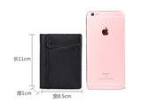 Super Slim Wallet Genuine Leather Mini Credit Card Holder Wallet Male Purse Business Card Holders RFID Wallet Men tarjetero