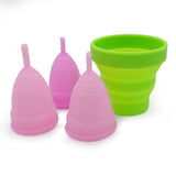 Menstrual Sterilizing Cup Collapsible Silicone Cup flexible to clean Menstrual Cup Recyclable Camping Foldable Sterilizer Cup