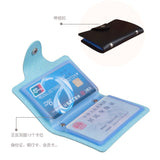 New 24 slots Fashion PU Leather Business Card Holder Organizer Hasp Men Women Bank Credit Card Holder Bag ID Card Wallet