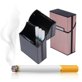 Personality Creative Aluminum Smoking Cigarette Case Men Cigar Tobacco Holder Pocket cigarette Box Storage Container Man Gift