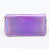 New Fashion Laser Zipper Long Wallet Women Leather Money Pouch Coin Phone Card Passport Holder Clutch Wallets Female Purses