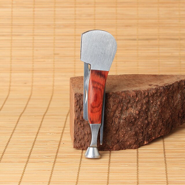 Stainless Steel Pipe 3in1 Red Tobacco Smoking Wood Cleaning Reamers Tamper Tool