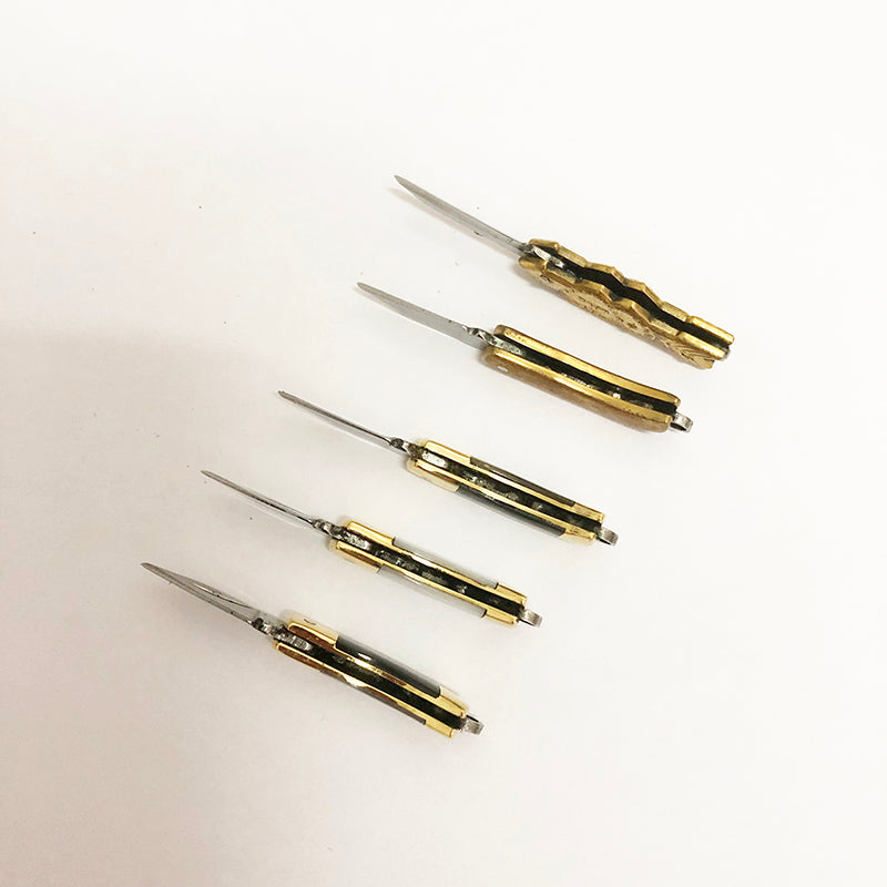 Beautiful Shell Necklace Folding Blade Knife Mini Pocket Wallet Keychain Knives Survival EDC Tool Cutter Peeler Christmas Gift Main image
