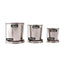 60ml 150ml 250ml Stainless Steel Camping Folding Cup Portable Outdoor Travel Demountable Collapsible Cup With Keychain