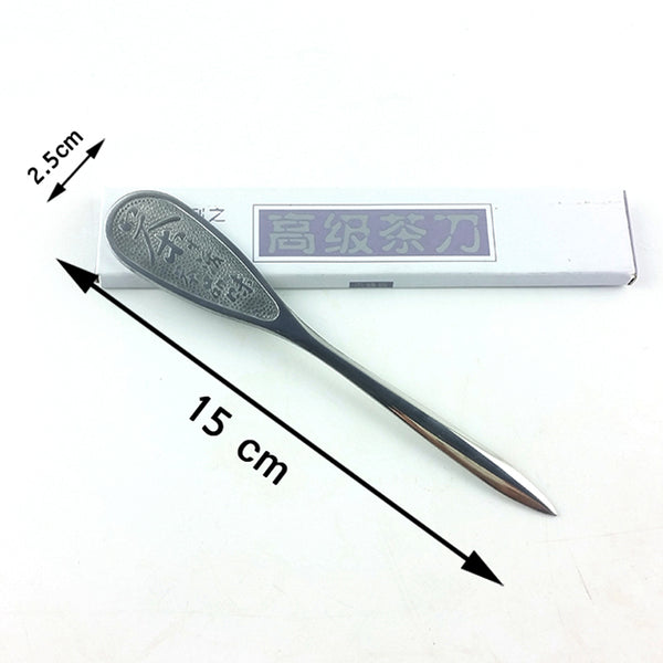 Tea Knife Stainless Steel Metal Insert Puerh Knifes Puer Tools Teas Knife For Kung Fu Teas Thickening Tea Knifes