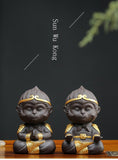 Chinese Purple Clay Kung Fu tea Set Tea Pet Monkey King Tea Accessories for puer Oolong Tea Home Deco