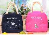 Lunch Bag kitchen organizer Oxford Cloth Cartoon Print Handy Thickness Insulated Picnic School Lunch Bags Storage Bag E5M1