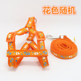 Adjustable Breathable Nylon Dog Harness and leash set Pet Vest Rope Dog Chest Strap Leash Set Collar Leads Harness for small dog