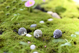XBJ057 Miniature Hedgepig Set of 3pcs  Resin Hedgehog Figurine Garden Flower Pot Home Decoration